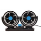Ventilator Auto Dublu, Alimentare La Priza Masinii De 12V, 2 Trepte De Viteza