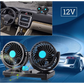 Ventilator Auto Dublu, Alimentare La Priza Masinii De 12V, 2 Trepte De Viteza