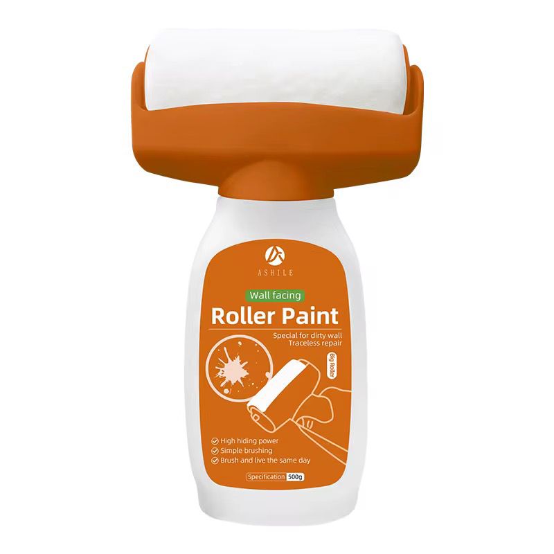 Pachet 1+1 CADOU Trafalet Multifunctional cu Rola si Rezervor Reutilizabil, pentru Repararea si Curatarea Peretilor, Lavabila Alba Inclusa, 500ml