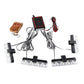 Lumini avertizare LED pentru grila, functii stroboscop, 36W, 12V, Rosu/albastru