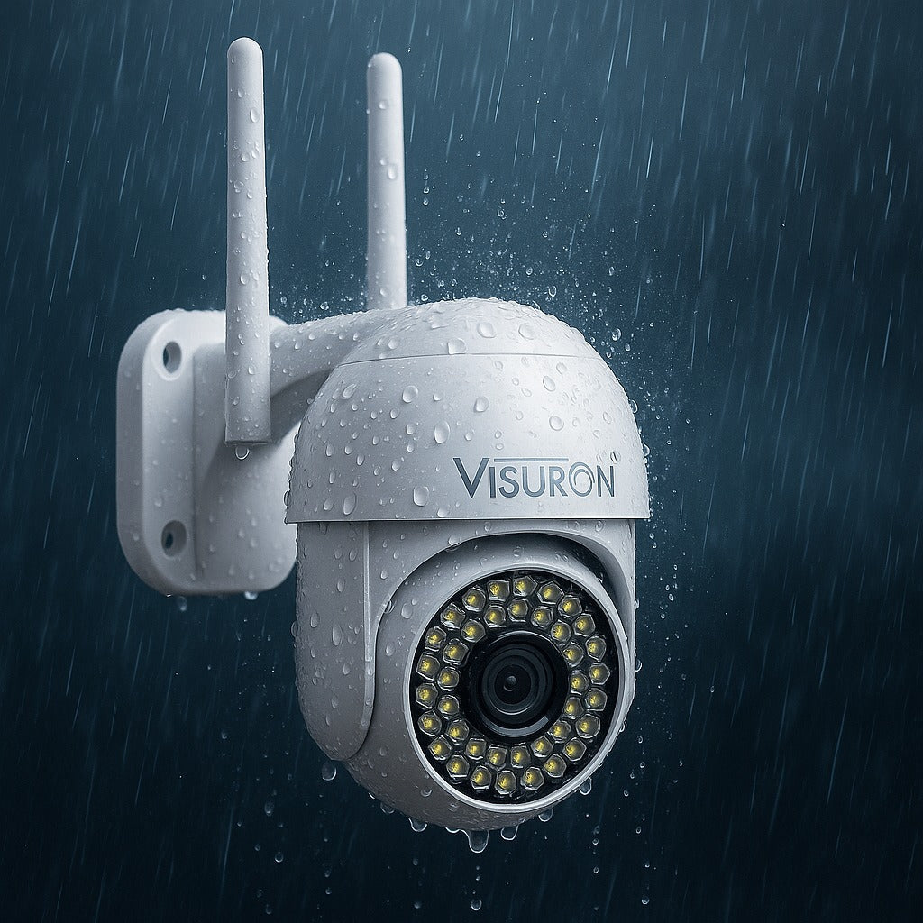 Set 2 Camere Supraveghere Wi-Fi VISURON – Viziune Nocturnă, 38 LED IR, Full HD 1080p