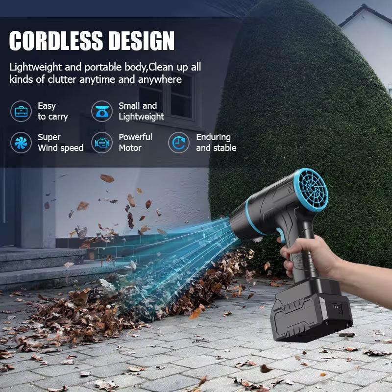 Suflantă Turbo Auto Portabilă 1050W, 35.000 RPM – Putere Mare 180 km/h, 6 m³/min – Ideală pentru Uscare Mașină, Îndepărtare Frunze, Praf și Apă