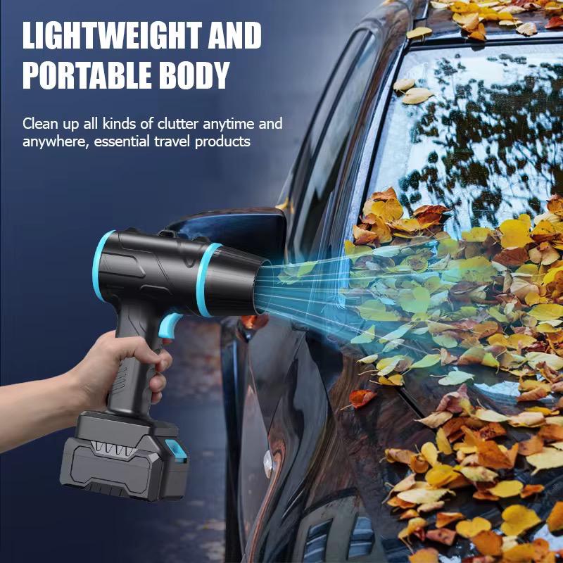 Suflantă Turbo Auto Portabilă 1050W, 35.000 RPM – Putere Mare 180 km/h, 6 m³/min – Ideală pentru Uscare Mașină, Îndepărtare Frunze, Praf și Apă