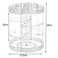 Organizator rotativ pentru cosmetice si bijuterii, UBX, plastic, 28x21.5 cm, transparent