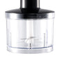 Blender RAF R3007, 4 in 1, 1600W, cu recipient de 500ml, vas de 600ml, tel si lame din otel, 2 viteze, argintiu-negru