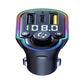 Car kit cu lumini ambientale, modulator FM, Mp3 Player, Type C PD 20W, fast charge QC3.0, BGRJ-A8