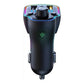 Car kit cu lumini ambientale, modulator FM, Mp3 Player, Type C PD 20W, fast charge QC3.0, BGRJ-A8