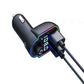 Car kit cu lumini ambientale, modulator FM, Mp3 Player, Type C PD 20W, fast charge QC3.0, BGRJ-A8