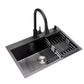 Chiuveta Bucatarie Profesionala Inox HS GRI-NEGRU 750x450 mm