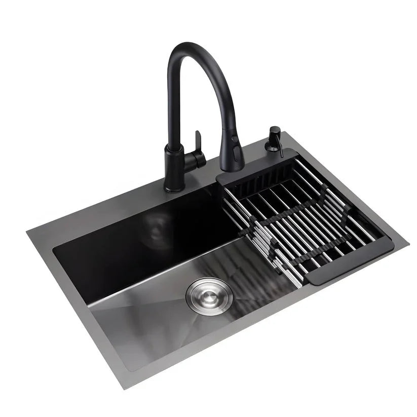 Chiuveta Bucatarie Profesionala Inox HS GRI-NEGRU 750x450 mm