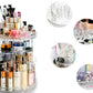 Organizator rotativ pentru cosmetice si bijuterii, UBX, plastic, 28x21.5 cm, transparent