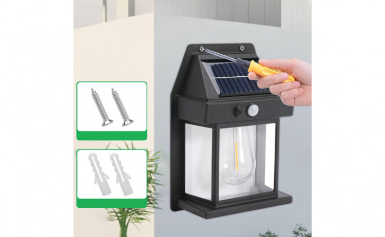 Set 2 x Lampa solara perete LED JF888, senzor miscare, 40W