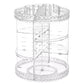 Organizator rotativ pentru cosmetice si bijuterii, UBX, plastic, 28x21.5 cm, transparent