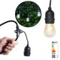Ghirlanda solara 30 metri, cu 30 becuri LED Filament incluse, 3000K, IP65