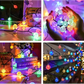 Rola instalatie Craciun 80 metri, 400 Globulete led multicolor