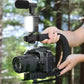 Kit vlogging complet pentru camera, telefon, trepied in forma de U, telecomanda bluetooth, microfon