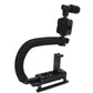 Kit vlogging complet pentru camera, telefon, trepied in forma de U, telecomanda bluetooth, microfon