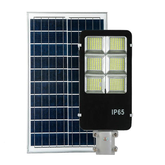 Lampa cu Incarcare Solara 400W, Telecomanda, Suport Metalic