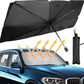 Parasolar pliabil tip umbrela pentru parbrizul masinii + Suport adeziv telefon auto CADOU