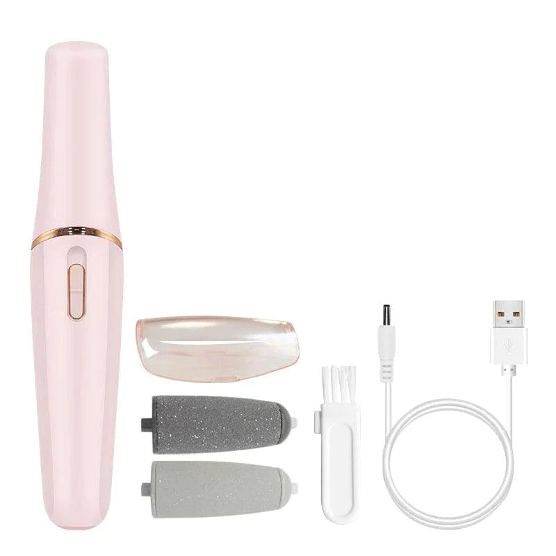 Set 2 x Pila electrica pentru calcaie, FLAWLESS, 2 capete