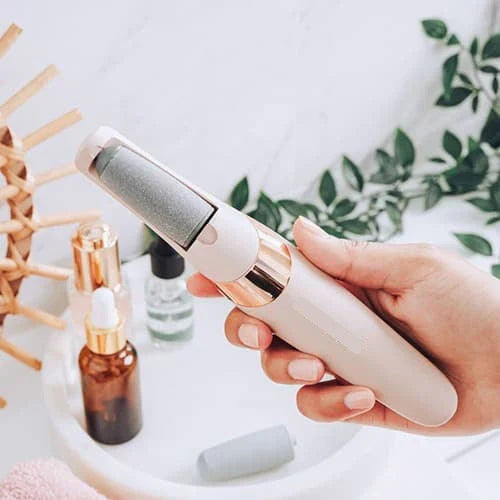 Pachet pentru infrumusetare: Pila electrica pentru calcaie + Epilator reincarcabil pentru femei, cu tehnologie Sensa Light + Epilator sprancene Flawless Brows CADOU
