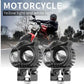 Set 2 x Proiectoare LED 50W cu Lupa Off-Road AutoREY® Auto/Moto SUV ATV Utilaje - tip Bufnita, 2 faze Alb si Galben