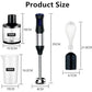 Set mixer de mana 4-in-1, 5 viteze, 500 W, inox, accesorii incluse, argintiu
