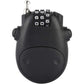 Lacat cu cod de securitate, ABS, Negru