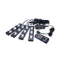 Set 4 Lumini Ambientale Auto LED RGB, Senzor de Muzica, Telecomanda Inclusa
