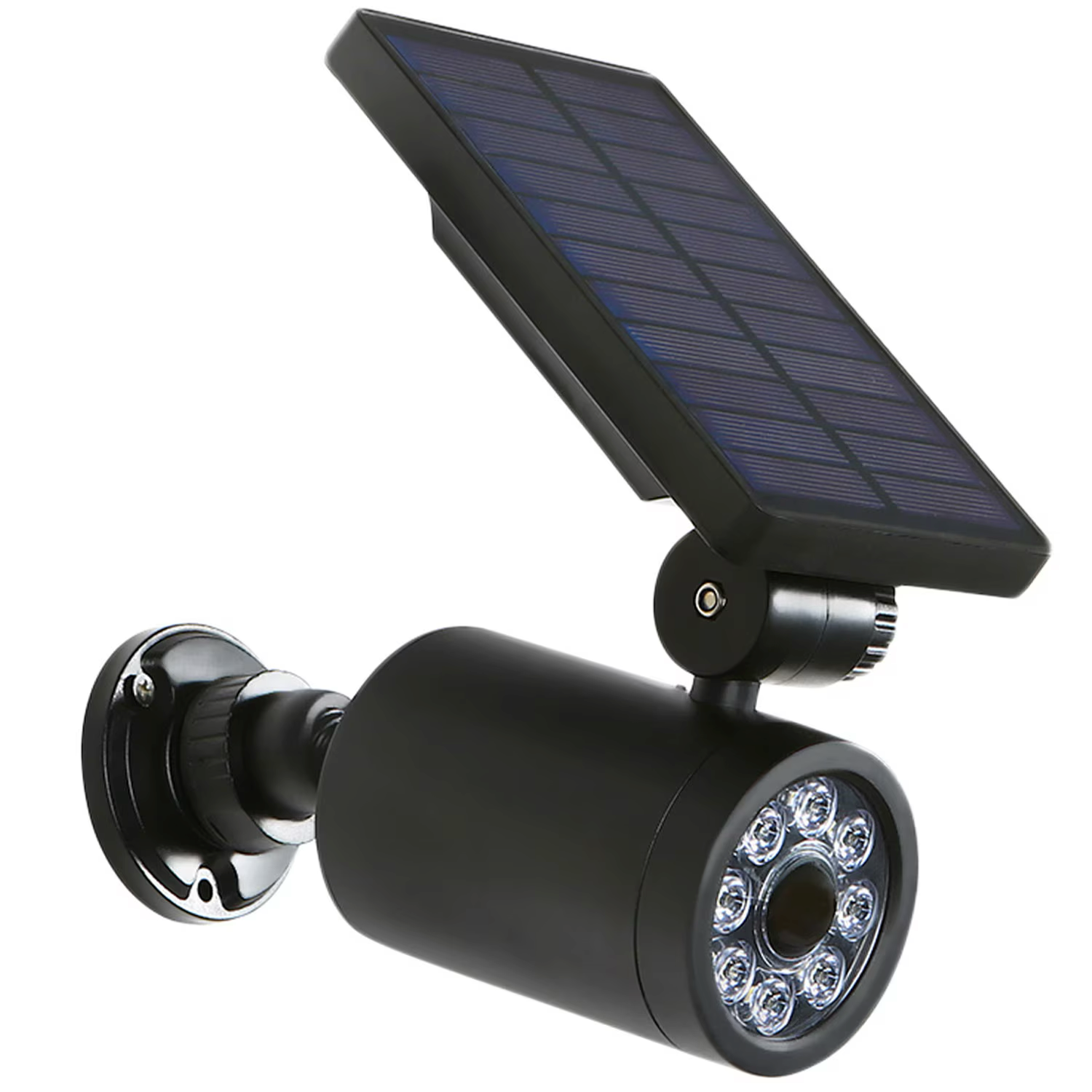Set 2 x Lampa solara de tip camera falsa Maclean SOL1801S, cu incarcare solara, LED, negru