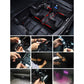 Set 4 Lumini Ambientale Auto LED RGB, Senzor de Muzica, Telecomanda Inclusa