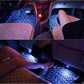 Set 4 Lumini Ambientale Auto LED RGB, Senzor de Muzica, Telecomanda Inclusa