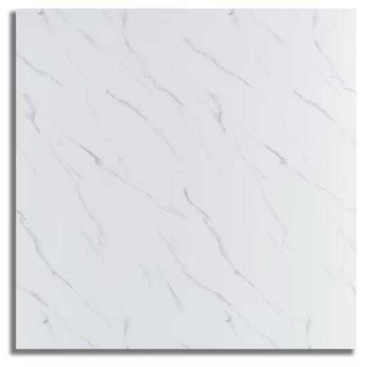 Set 10 x placi autoadezive pentru perete tip marmura alba, impermeabila , 60x60 cm, 3.6 mp