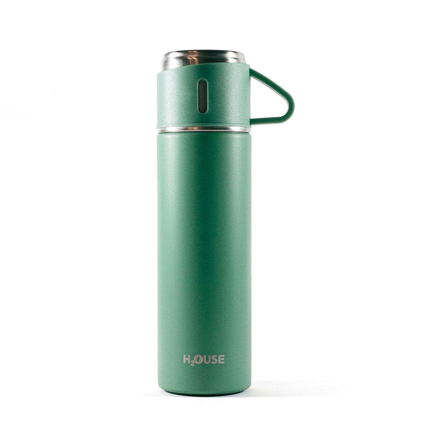 Set Termos H2OUSE, 500ml, perete dublu, 2 cani extra