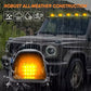 Set 5x Lămpi Solare LED Galben-Ambra – 12 LED-uri, Carcasă Fumurie, DRL Wireless pentru Cabina și Acoperiș Auto