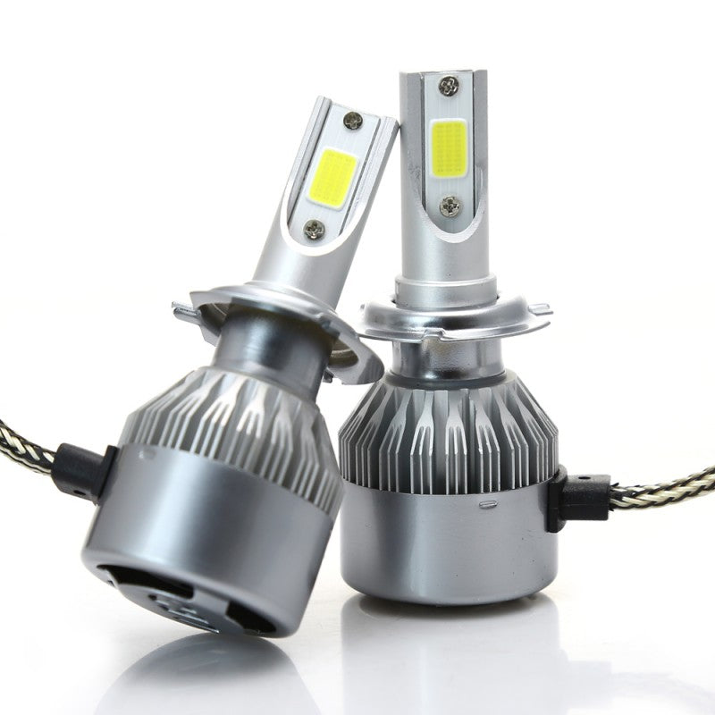 Set 2 Lampi LED C6 H7 temperatura 6000K putere 36 W lumina alba