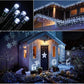 1+1 GRATIS Instalatie 100 LED pentru exterior cu incarcare solara Alb Rece