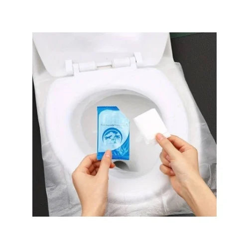 Set de 100 Protecții Igienice de Unică Folosință pentru Colac de Toaletă