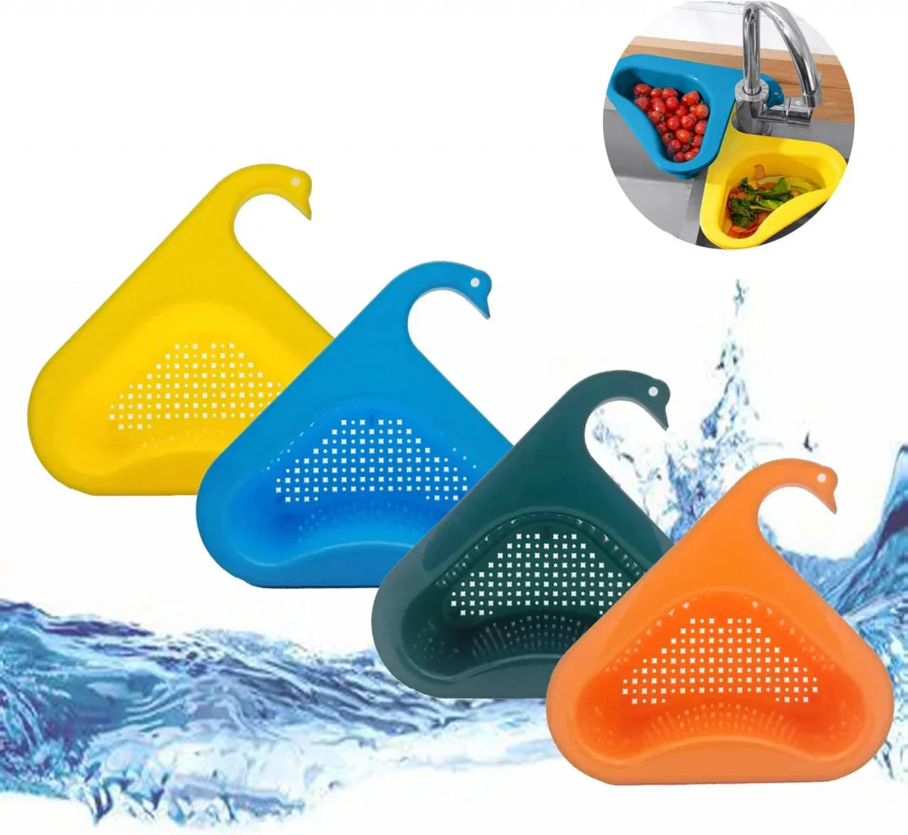 Set de 5 cosuri de scurgere pentru chiuveta, 23 x 26 x 8 cm