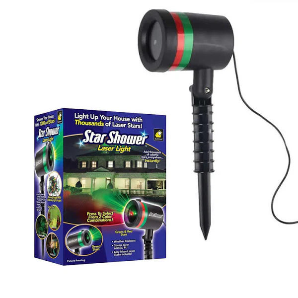 Set 2 x Proiector Laser Light cu lumini verzi si rosii pentru exteriorul casei