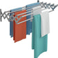Uscator rufe din aluminiu, retractabil, cu prindere in perete 70cm