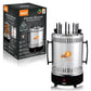 Gratar Electric Vertical RAF-8619, Fara Fum, 1200W, 8 Frigaruie Rotative din Otel