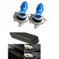 Set 2 x Bec auto H7, Pegasus, Xenon Effect, 12V, 100W, 6000K + Placuta numar telefon parcare, pentru parbriz