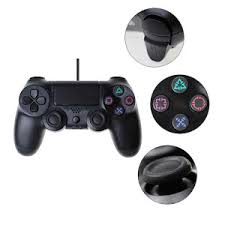 Gamepad cu fir DOUBLESHOCK pentru Playstation 4 cu vibratii