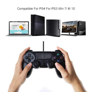 Gamepad cu fir DOUBLESHOCK pentru Playstation 4 cu vibratii