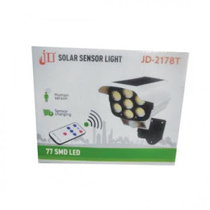 Camera falsa cu panou solar, 77 LED, senzor de miscare, JD 2178T