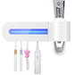 Dozator pentru pasta de dinti si sterilizator UV periute