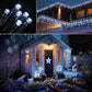 Instalatie 100 LED pentru exterior cu incarcare solara