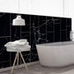 Set 5 x Autocolant adeziv decorativ cu design marmura neagra, 30x60 cm