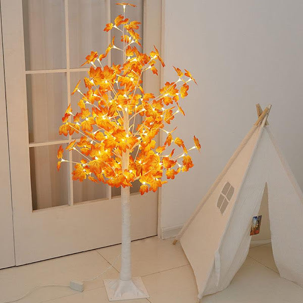 Copac Artar decorativ Alb, 180 LED, 180 cm, lumina calda